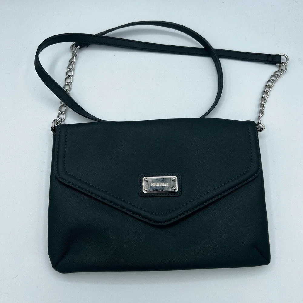 Nine West Dark Green Envelope Crossbody Bag